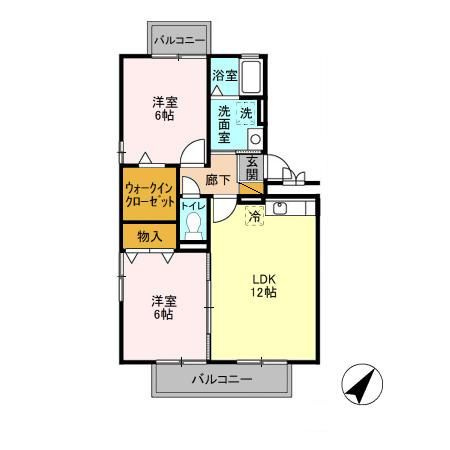 エトワール　Ａの間取り