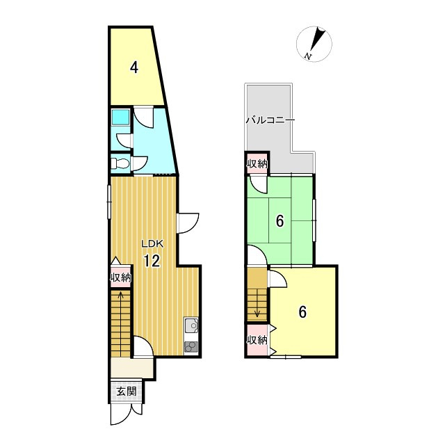 京都市北区上賀茂東後藤町　中古一戸建の間取り