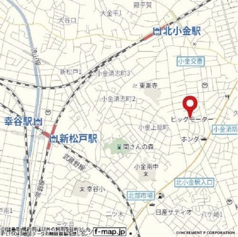 ニューパレス松戸の地図