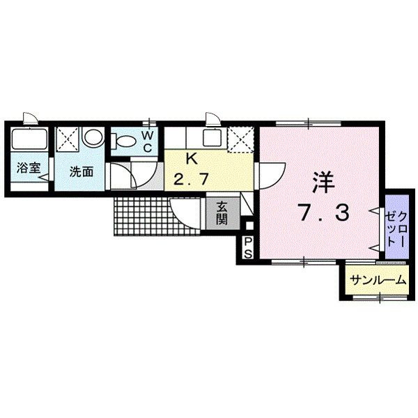 ジェルメ大喜新町の間取り