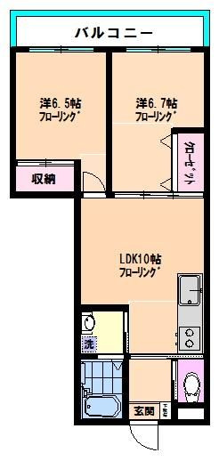 【間取り】 | シュロス東嶺