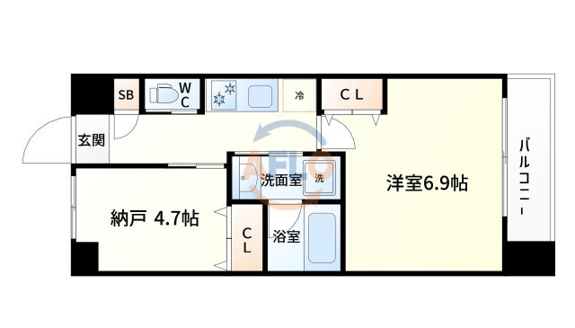 スプランディッド新大阪3の間取り|スプランディッド新大阪Ⅲ　間取り