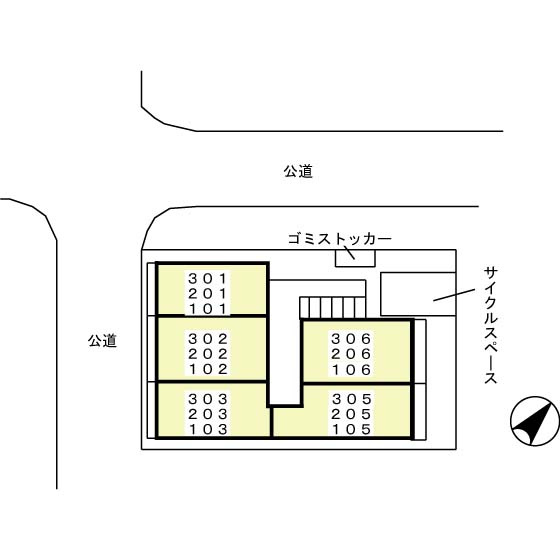 氷川台ヒルズの区画図