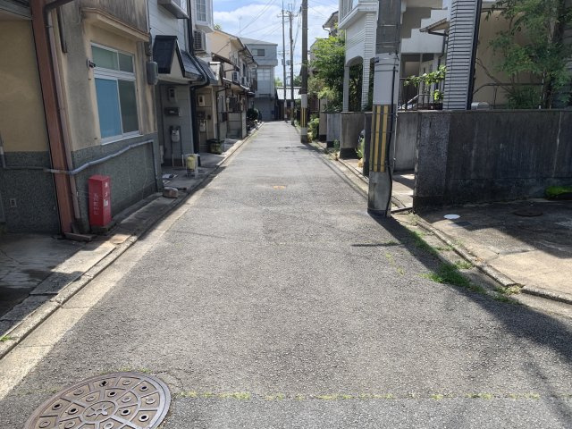 京都市北区大宮玄琢北町　建築条件無し売土地の前面道路含む現地写真