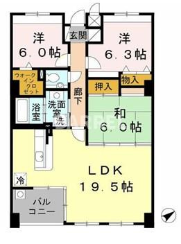 ヴィラウノカの間取り