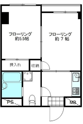 第8中島マンションの間取り