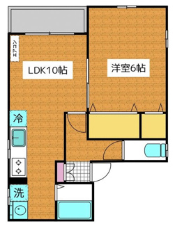【間取り】 | コーポアイコウシン | 間取りです。