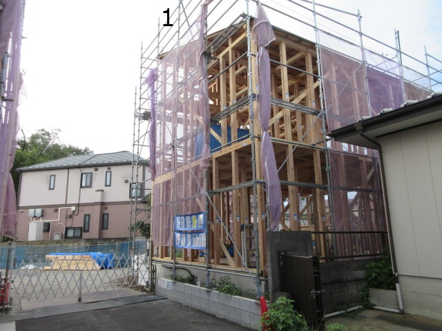 【仲介手数料無料】新築戸建　東松山市石橋2206-5（全2棟）の前面道路含む現地写真
