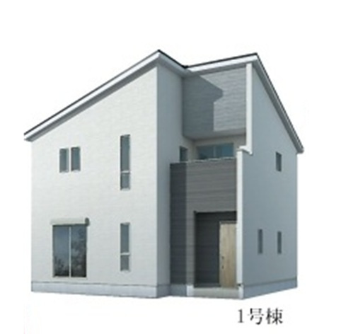 【仲介手数料無料】新築戸建　東松山市石橋2206-5（全2棟）の外観パース