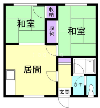旭川市曙3条5丁目　一棟アパートの間取り