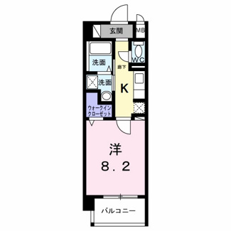【間取り】 | シャン・ヴァロン明神町 | 間取りです。