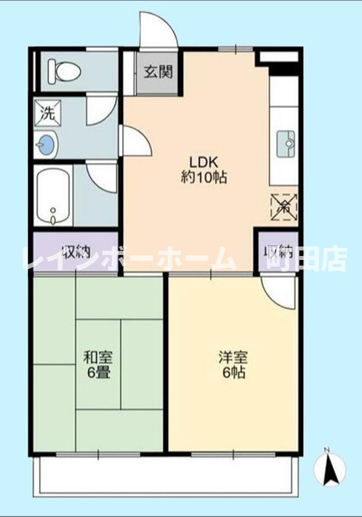 平成コーポ※初期費用分割後払いサービス利用可能物件の間取り