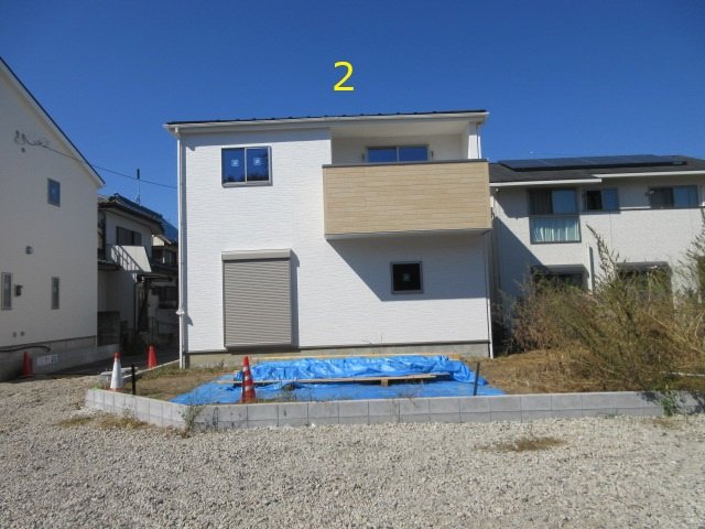 【仲介手数料無料】新築戸建　東松山市石橋2206-5（全2棟）の前面道路含む現地写真