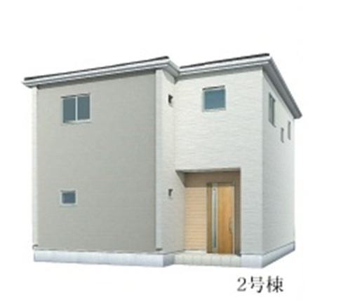 【仲介手数料無料】新築戸建　東松山市石橋2206-5（全2棟）の外観パース