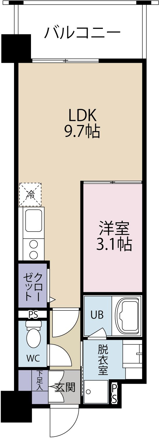 エアポート博多ワードの間取り