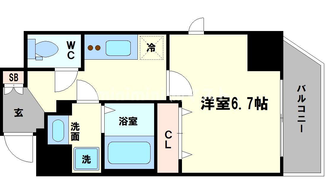 アクアプレイス江戸堀の間取り