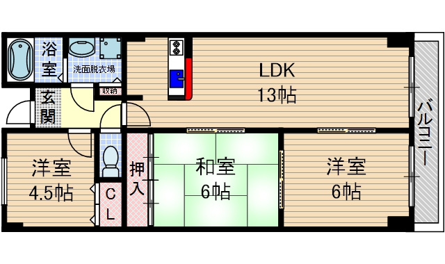 アクトパレスの間取り