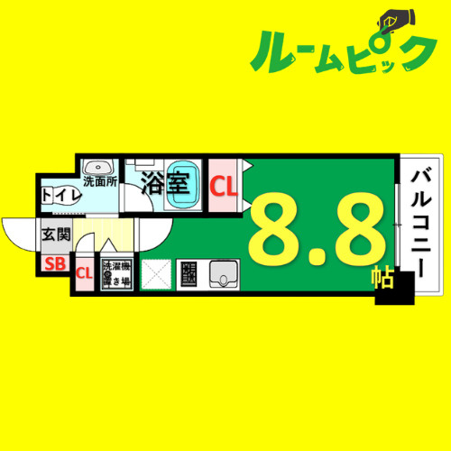 glanz　名古屋市賃貸　仲介手数料無料の間取り