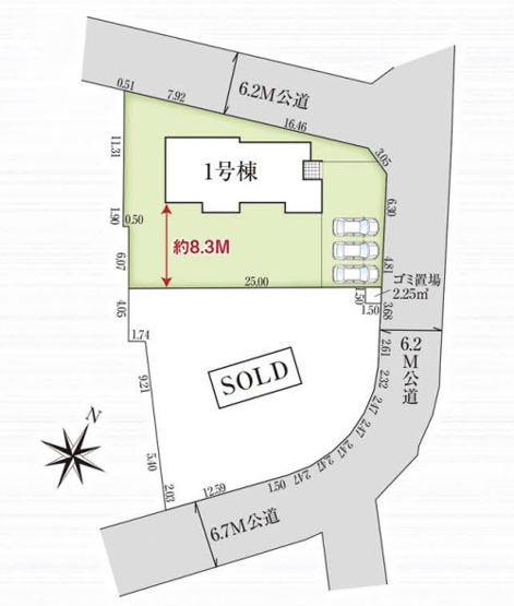 【区画図】 | 川島町紫竹　新築戸建　全1棟　1号棟