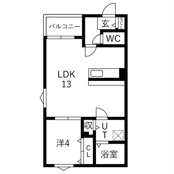 ソレイユ大宝の間取り