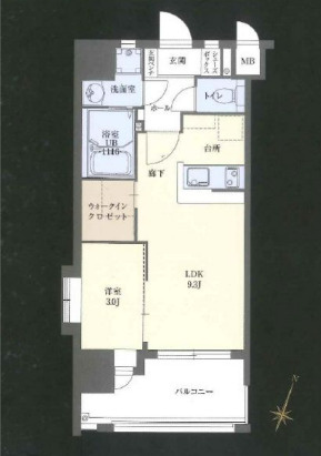 【間取り】 | コモテリア渡辺通　仲介手数料0円！　HPに初期費用掲載！
