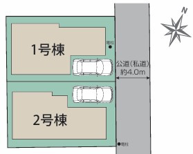 練馬区立野町　新築一戸建　中央線　吉祥寺の区画図