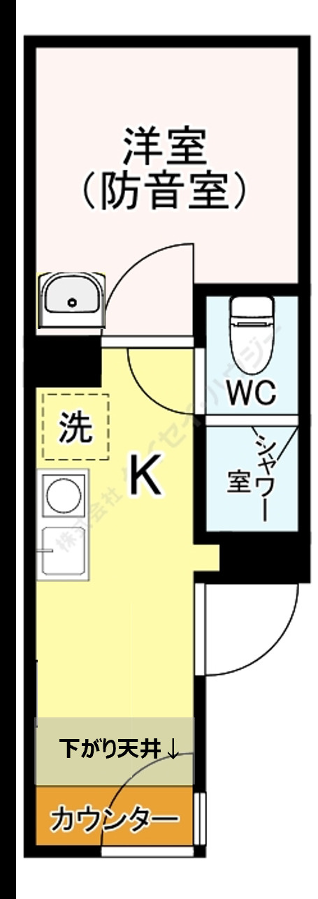 アールヒルズ日本橋の間取り