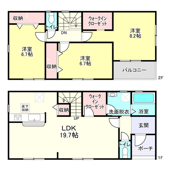 【間取り】 | 姫路市広畑区小松町3期