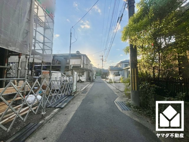 八幡市八幡長田　01期の前面道路含む現地写真|7月19日　現地写真更新