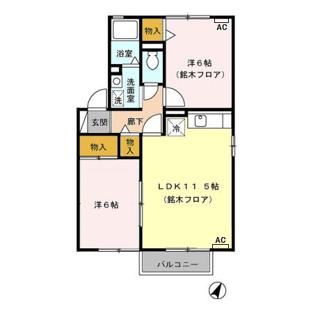 クレールＹの間取り