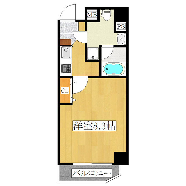 レアライズ田端の間取り|1Kの間取りです☆