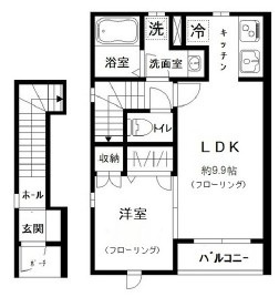 モモハウスの間取り|間取りです。