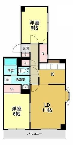 エステート野口の間取り|間取りです。