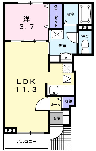 ラフレシールＲの間取り