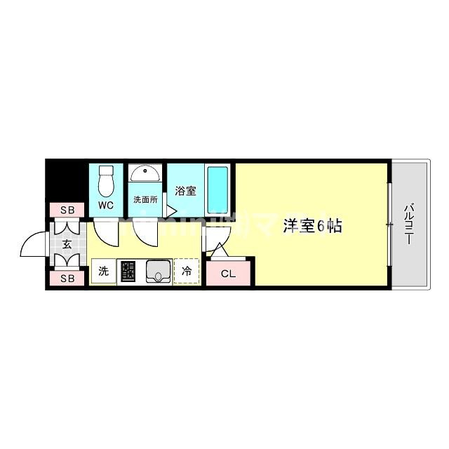 エステムコート中之島ゲートⅡの間取り