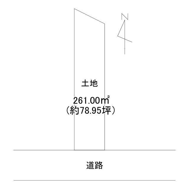 姫路市余部区上川原売土地の土地図