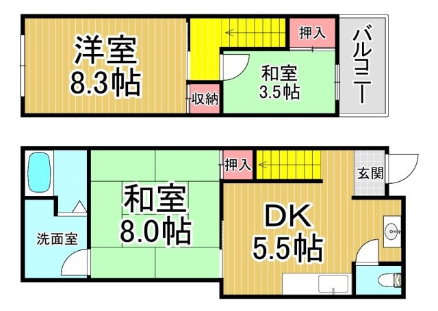 ペディハウス宝塚市小浜の区画図