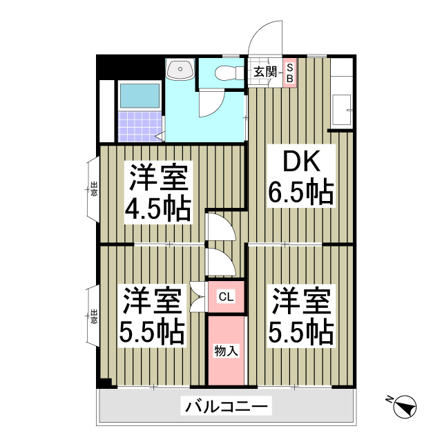 ニュープリンスマンションの間取り