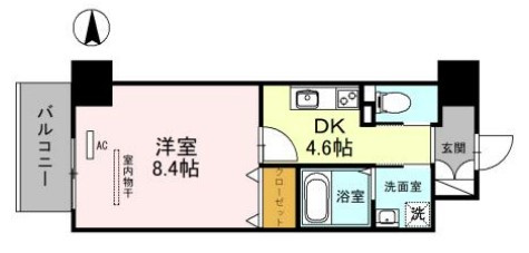 オアシス梅田の間取り