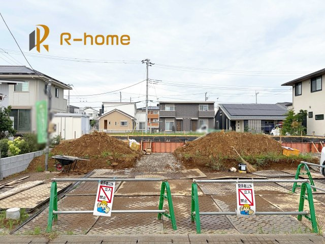 つくばみらい市富士見ヶ丘3丁目　新築戸建て　A号棟の外観|2026年9月完成予定！近隣の同仕様完成物件をご見学いただけます♪