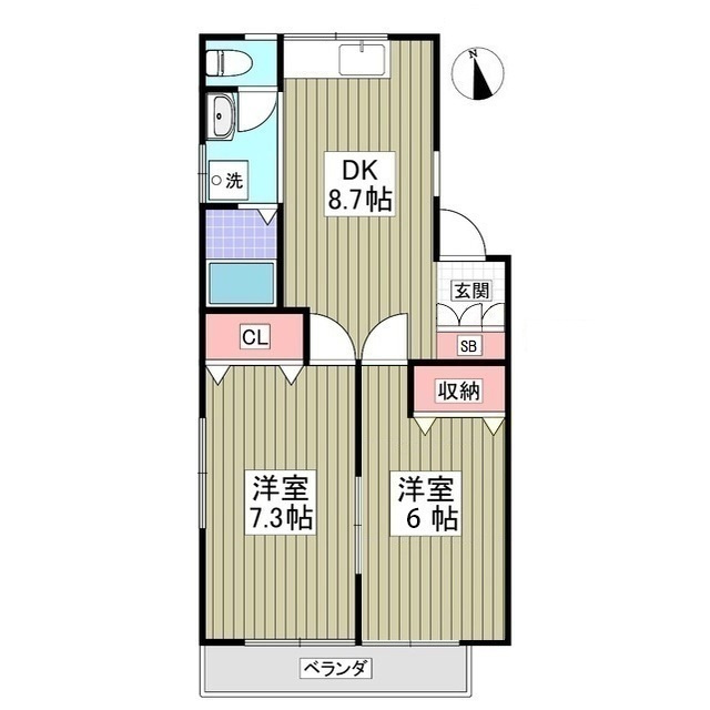 レーベンハイツの間取り