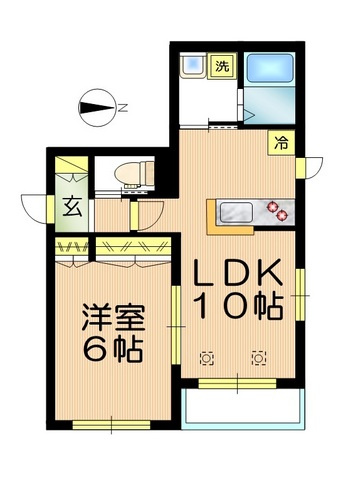 ルミエールメゾンの間取り|★角部屋２面窓★