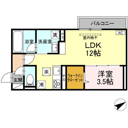 TORISIA大慈寺町　Aの間取り