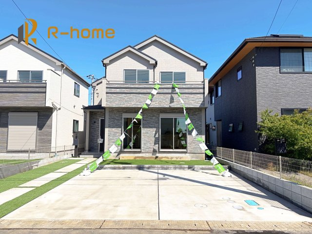 つくばみらい市富士見ヶ丘3丁目　新築戸建て　B号棟の外観パース|2026年9月完成予定！近隣の同仕様完成物件をご見学いただけます♪
