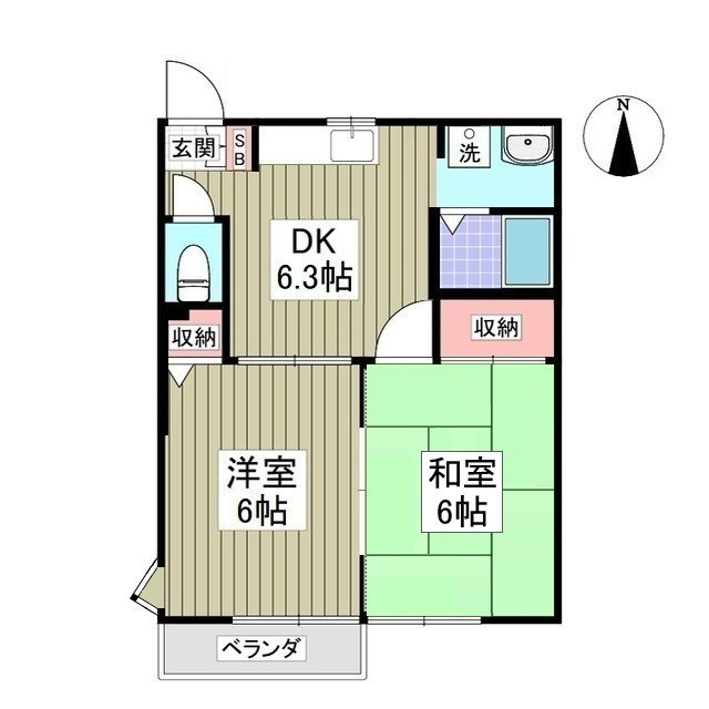 コンフォーレハイムレッドの間取り