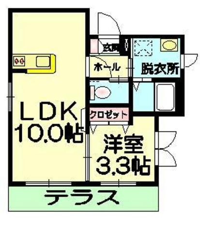 ガーデンズメゾンＡの間取り|★角部屋３面窓★