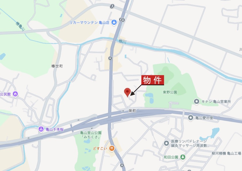 亀山市栄町《全8区画》の地図|広域Map