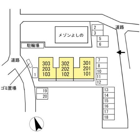 ラフィーナの区画図