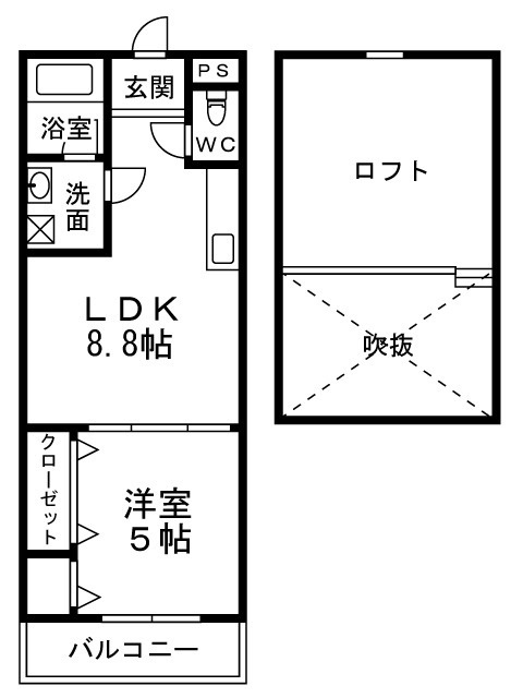 フジパレス千代田の間取り