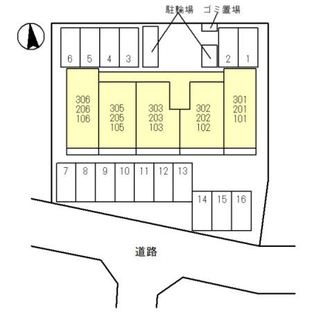 ウエスト　ポートの区画図